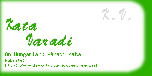 kata varadi business card